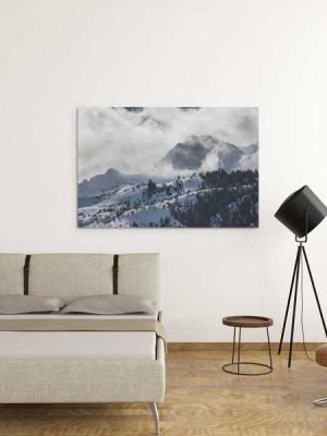 Blowing snow around Electric Peak