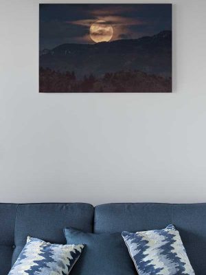 Supermoon in Yellowstone