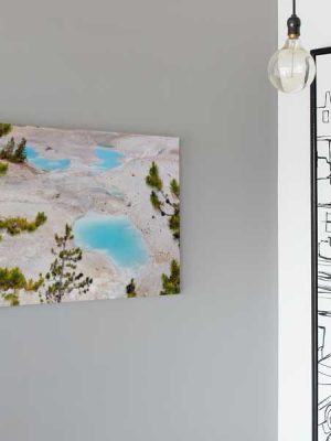 Colorful pools of Norris Geyser Basin