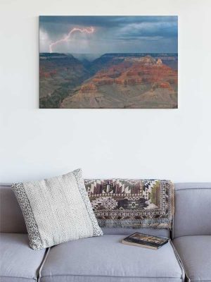 Lightning over Grand Canyon